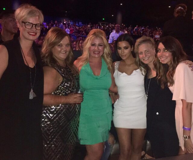 kimkardashian with Salon Spa W at the jlo concert celebrating our NAHA nomination! No…