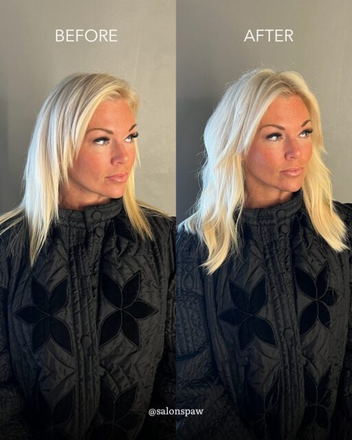 A little added length + volume for this beautiful before and after. ✨ Thinking…
